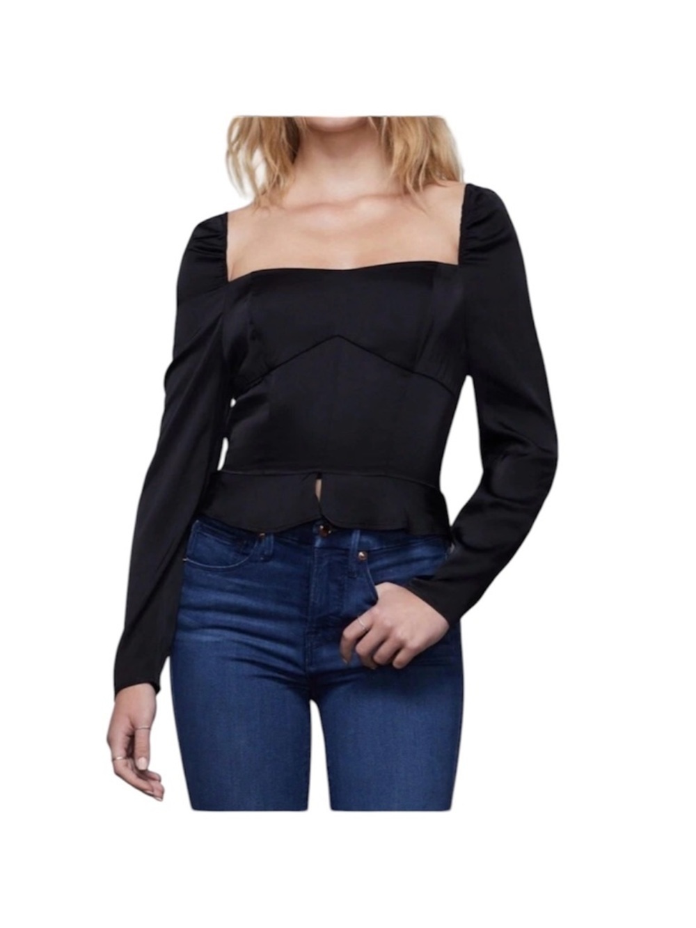 NEW GOOD AMERICAN The Too Tempted Corset Top